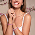 Ultraviolet | Argent sterling .925 | Bracelet de perles de verre galaxie